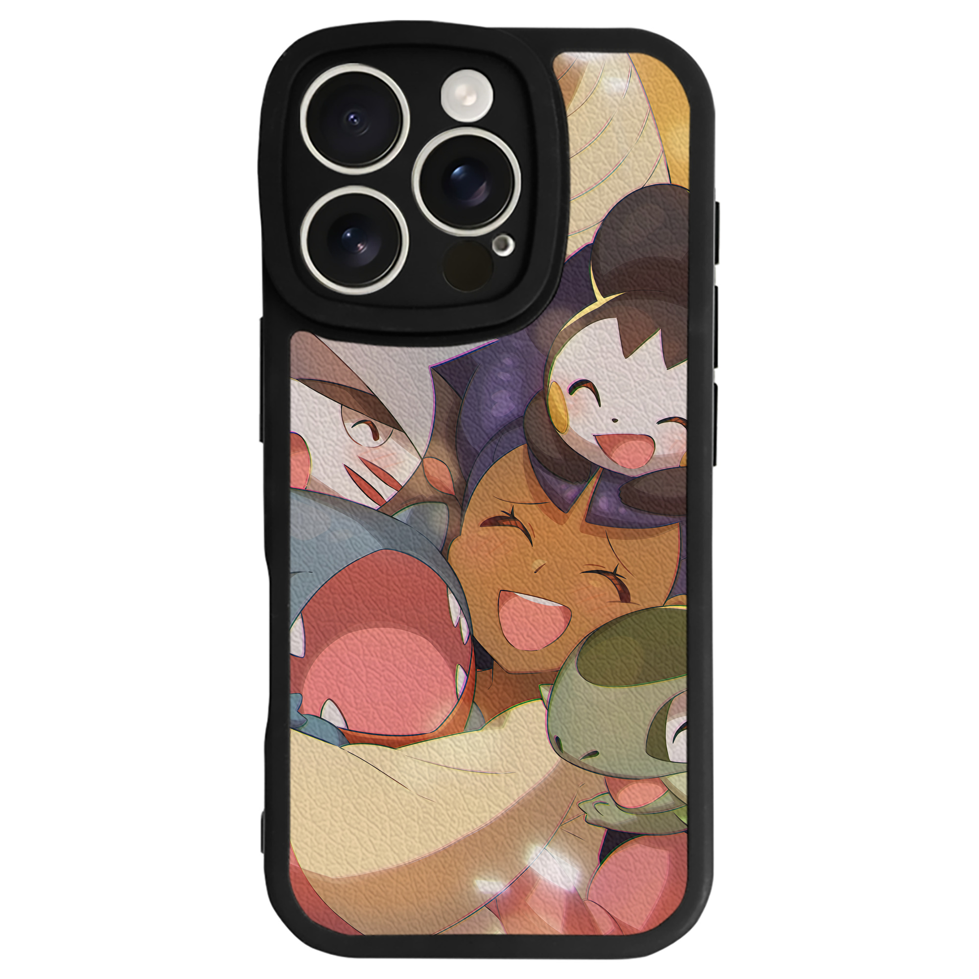 （画像用） ポケットモンスター Pokémon 【iPhone 16シリーズ対応】シリコンスマホケース（レザー調） 材質：シリコン